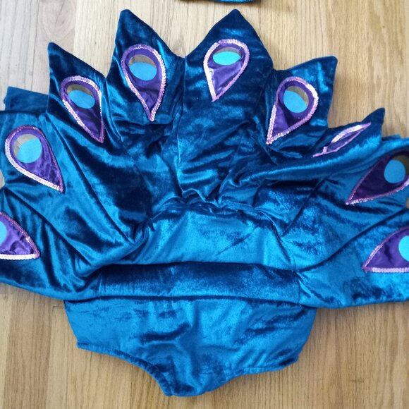 Peacock Baby Costume 6-12 Month - Halloween Animal Bird Costume Party Photos - Picture 10 of 16